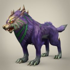 Game Ready Fantasy Monster Wolf 3D Model