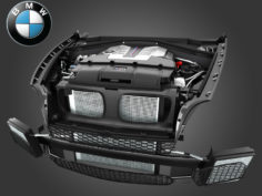 BMW X5M(E70) & X6M(E71) V8 Engine 2010-2014 3D Model