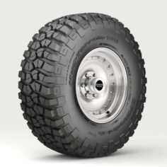 Off Road wheel and tire 6 3D Model
