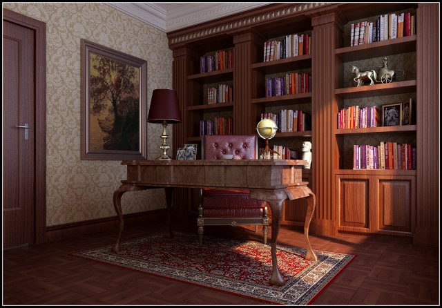 Family office study 1814 3D Model