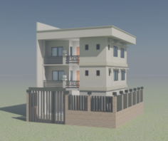 3- Storey Residential Model 3D Model