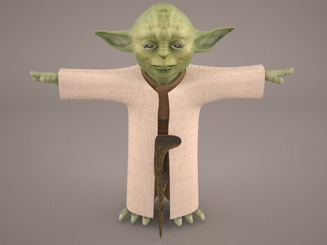 Yoda Star Wars 2 3D Model