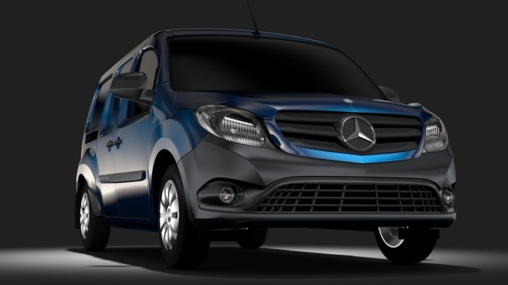 Mercedes, Benz, Citan, Van, L3, 2017 3D Model