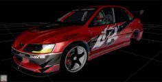FnF Tokyo Drift 2006 Mitsubishi Lancer Evolution IX 3D Model