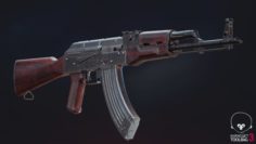 Russian AKM Free 3D Model