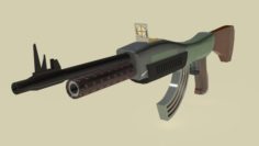 Mashin gun concept model obj fbx max 3D Model