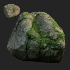 3d scanned nature stone 018 3D Model