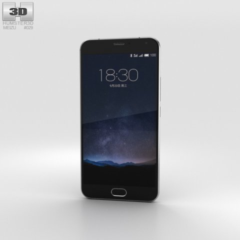 Meizu PRO 5 Gray 3D Model