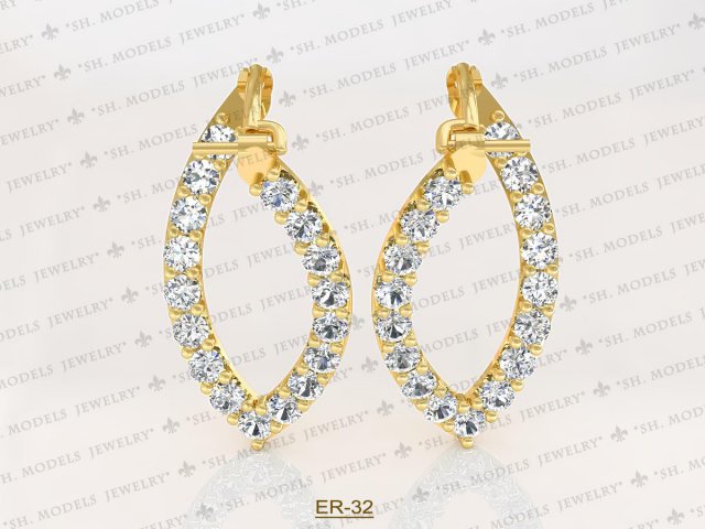 Earrings-32 Free 3D Model