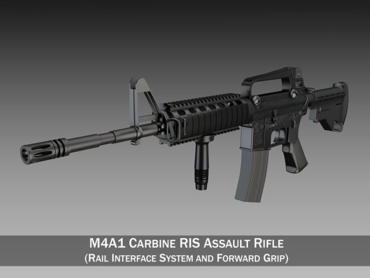 Colt M4A1 Carbine RIS – Assault rifle 3D Model