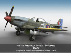 North American P-51D – CV-G 3D Model