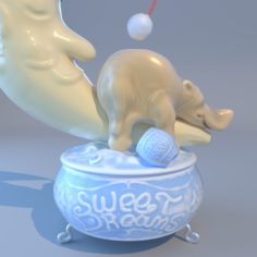 Sleepy Bear						 Free 3D Model