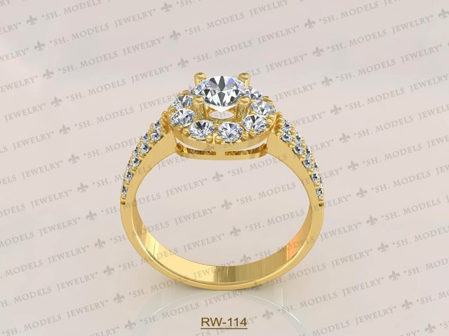 Womens Ring-RW-114 3D Model