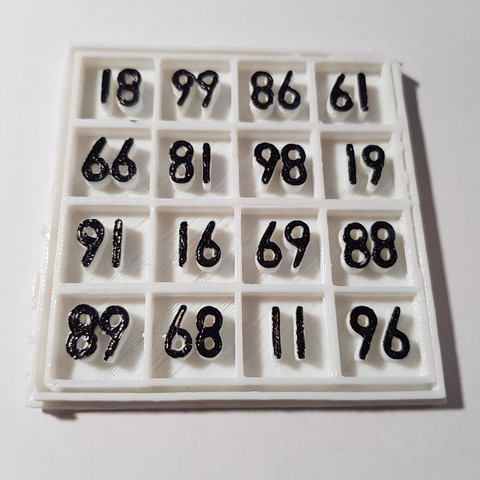 REVERSIBLE MAGIC SQUARE 3D Print Model