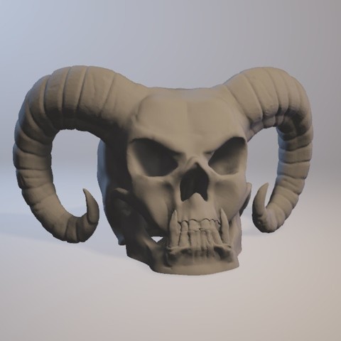 Devil skull 3D Print Model