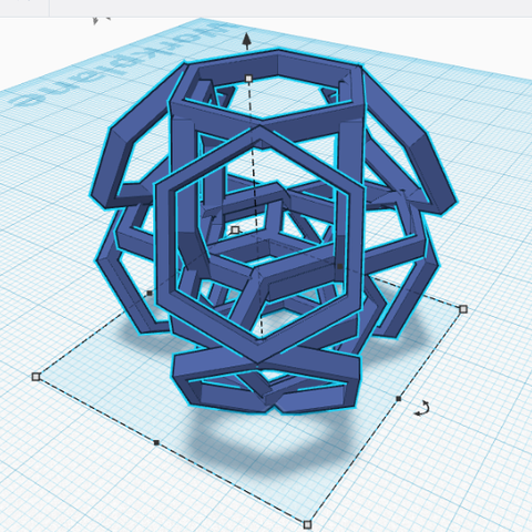 Hexagon art 3D Print Model