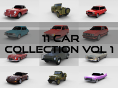 Car Collection Vol 1 3D Model