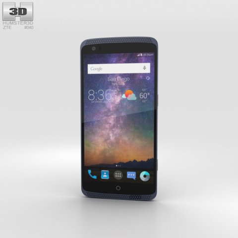 ZTE Axon Pro Phthalo Blue 3D Model