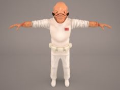 Star Wars Ackbar 3D Model