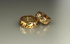 Wedding rings 3d 0199 Free 3D Model