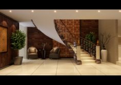 Modern fashion room 1822 3D Model