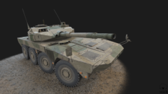 Maneuver Combat Vehicle MCV VR – AR – low-poly 3D Model