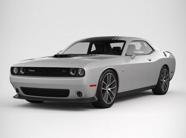 Dodge Challenger 392 Hemi Scat Pack Shaker 2016 3D Model