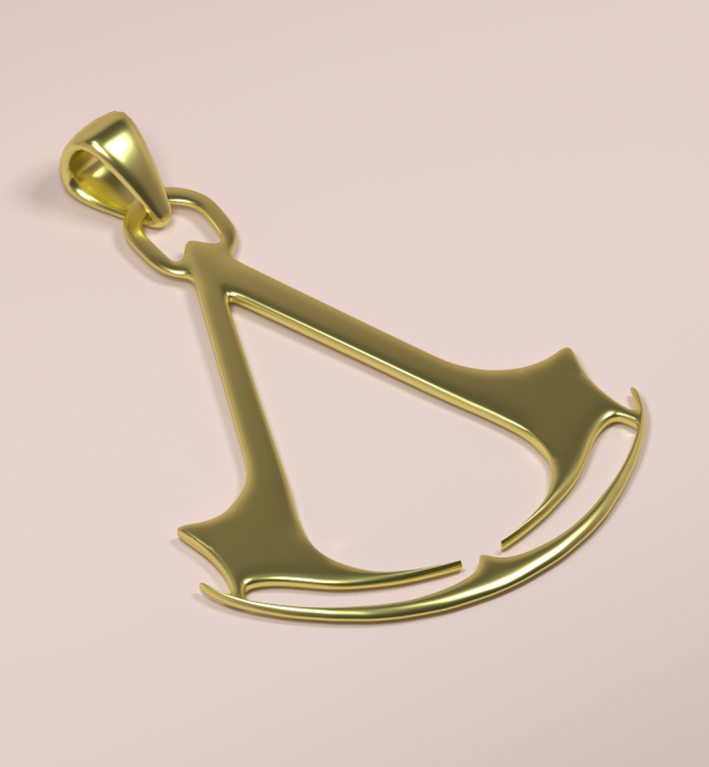 Assassins Creed Pendant 3D Model