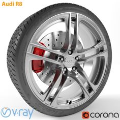 Audi R8 Wheel 3D Model