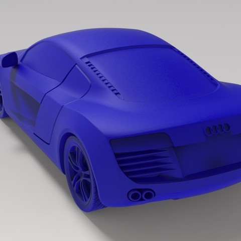 Audi R8 1/18 3D Print Model