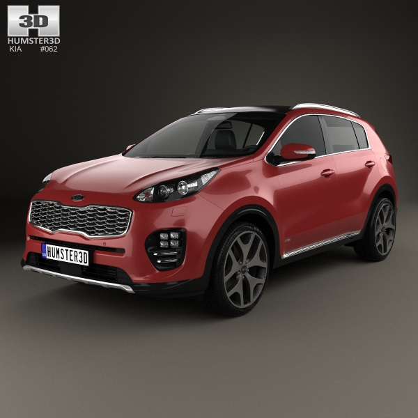 Kia Sportage GT-Line 2016 3D Model