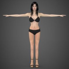 Beautiful Sexy Woman Ritu 3D Model