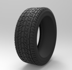 Car tire Free 3D Model