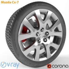 Mazda Cx-7 Wheel 3D Model