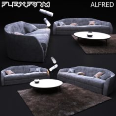 Sofa in modern style ALFRED 3D Model