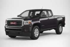 GMC Canyon 2016 Extended Cab 3D Model
