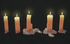 Candle Pack 3D Model