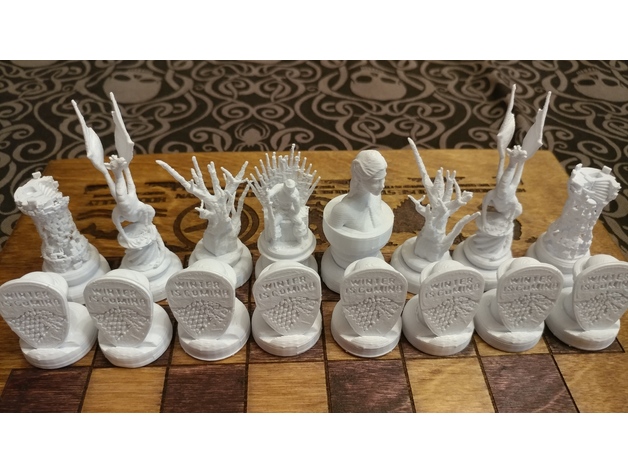 GoT inspired chess board 3D Print Model