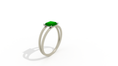 Emerald Ring 3D Model