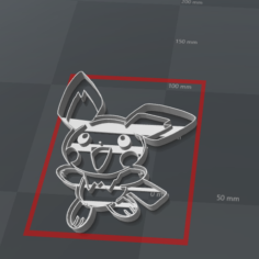 pichu pokemon cookie 3D Print Model