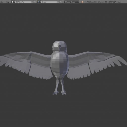 A Simple Owl Mesh (Xerxes)						 Free 3D Model