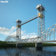 Rostov Lift Bridge 3D Model