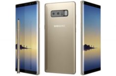 Samsung Galaxy Note 8 Maple Gold 3D Model