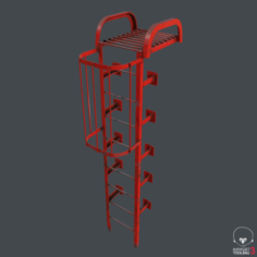 Fire Escape 3D Model