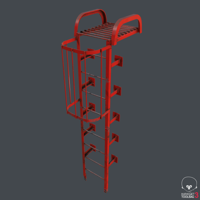 Fire Escape 3D Model - 3DHunt.co