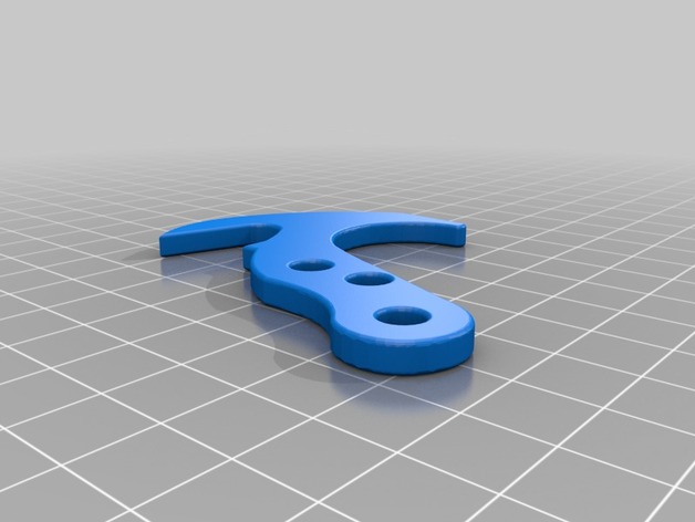 Gravity Claw with holes for M5 bolts 3D Print Model