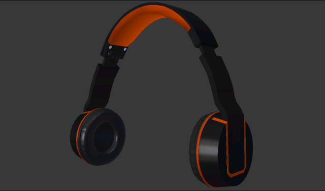 HeadPhones BLACK 3D Model