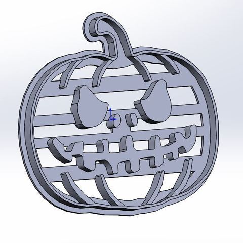 Pumpkin Cookie Cutter for Halloween 3D Print Model