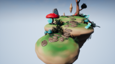 Floating Island 01 3D Model