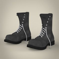 Realistic Leather Shoes 3D Model